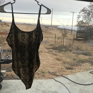 Fashion nova snake skin bodysuit